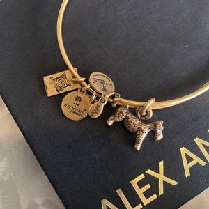 Alex and Ani | Monopoly Dog Gold Bracelet New!